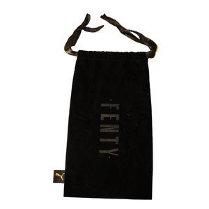 PUMA Fenty by Rihanna Black Velvet Drawstring Bag